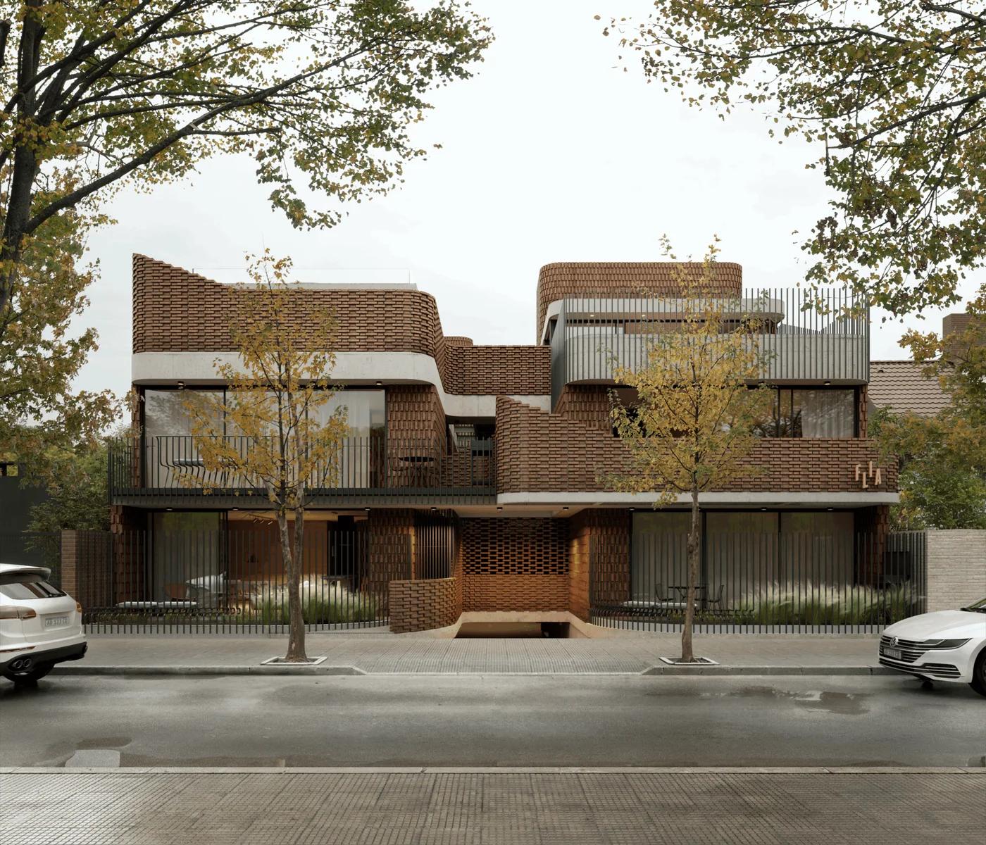 FLIA: Un Edificio de Vanguardia que Fusiona la Tradición Ladrillera con la Modernidad Residencial