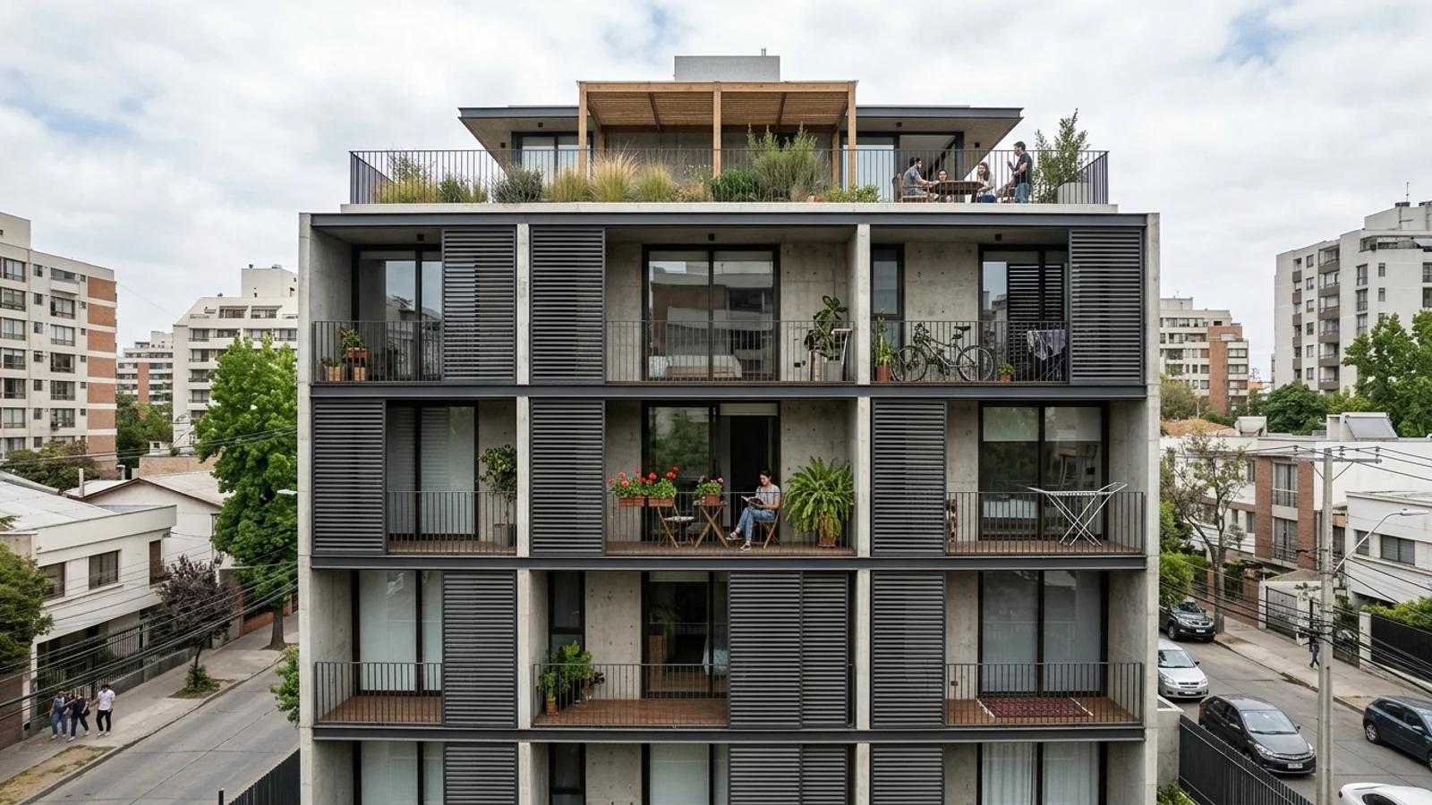 Balcones Integrados: La Identidad Sutil de la Vivienda Colectiva Contemporánea