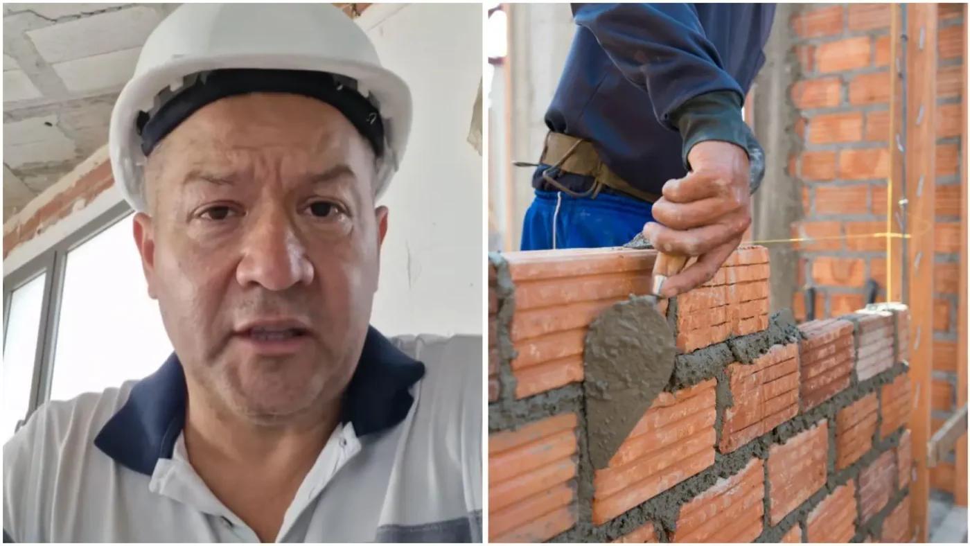 Albañil argentino con 20 años de oficio emigró a España y recibió más de 10 llamadas laborales en dos días
