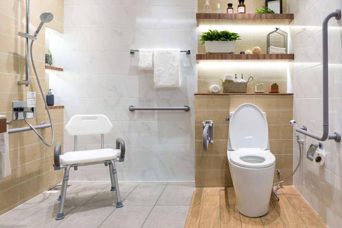 Cómo diseñar un baño accesible y seguro para adultos mayores de 65 años