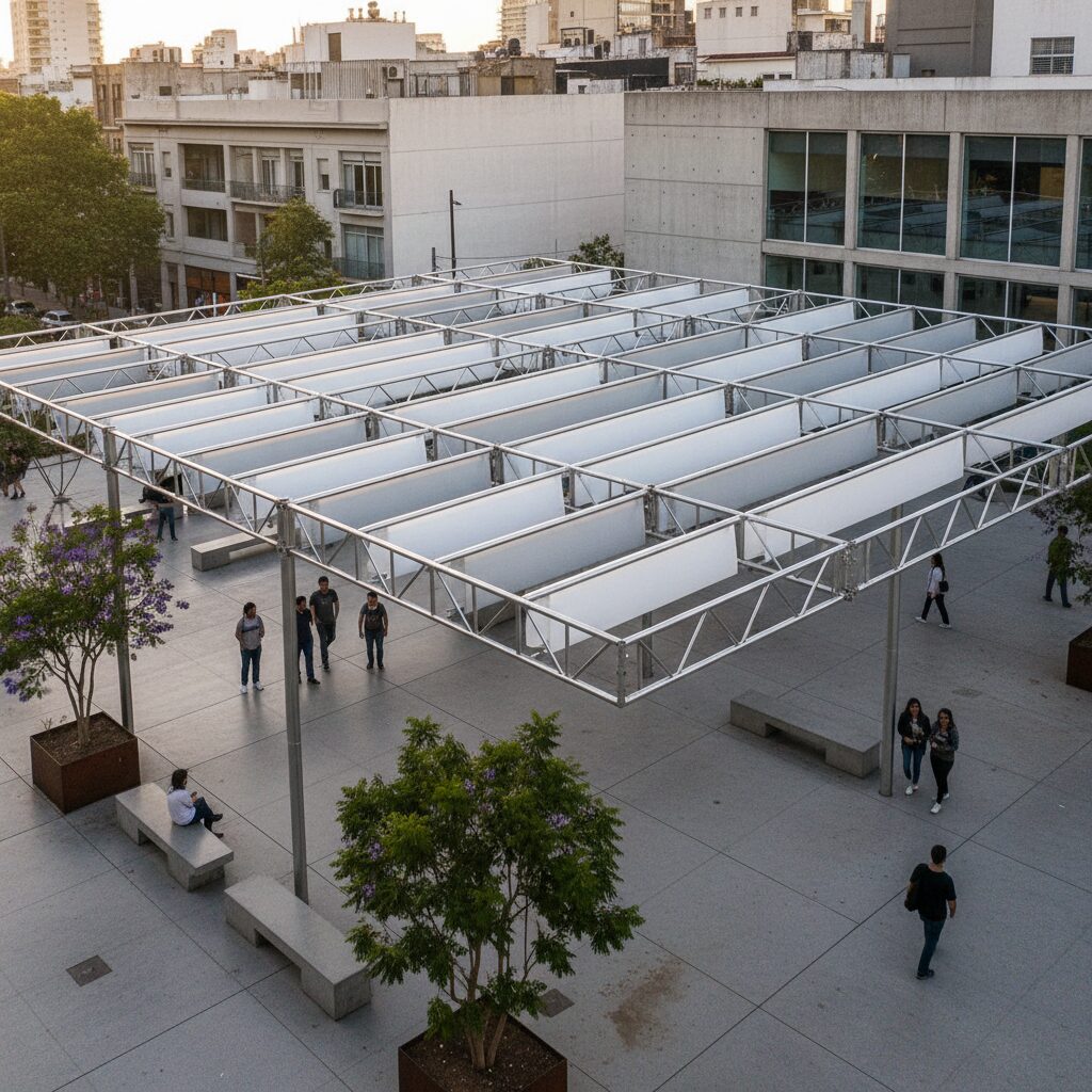 La Quinta Fachada Se Despliega: Liviana y Reconfigurable